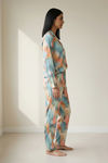 Zivame Buttersoft Knit Poly Pyjama Set - Ethereal Gr — thumbnail 2